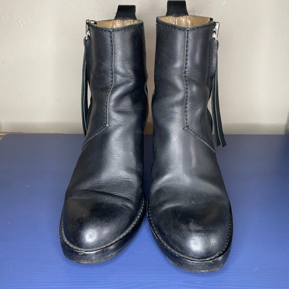 Acne Studios Pistol Boots Black Leather Ankle Booties EU 37 - Picture 5 of 14